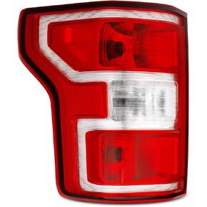 Tail Light Rear Lamp Fit For 18 19 20 2018 2019 2020 Ford F150 F-150 With Bulbs And Harness (Chrome Trim - R)