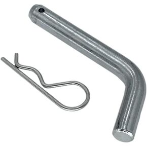 Trailer Hitch Pin, Stainless Steel Bent Hitch Pin Towing Components Metal Trailer Hitch Pins & Clip Replacement for Towing Cargo, Boat, Rv, Car, Truck, ATV