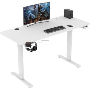 55x24inch Adjustable Desk Stand up Desk Electric Standing Desk Adjustable Height Sit Stand Home Office Desk Including Splice Table Plate