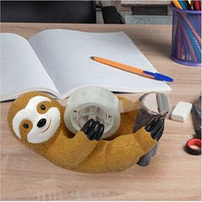 Tape Holder, Cute Office Desk Tape Dispenser, Funny Animal Office Supplies for Desk Accessories Office and Home (Sloth)