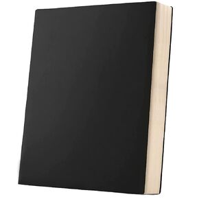 UIRIO Large Journal Notebook - A4 Wide Ruled Paper 8 x11.5 inches - Soft Faux Leather Cover 400 Pages 200 Sheets for School, Work, Men, Women (Blak, Ruled)