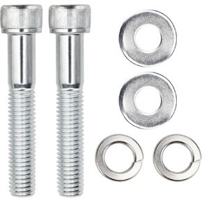 MoKitDora Handlebar Riser Bolts Kit with Washers and Riser Bushing Covers Set 1/2"-13 Compatible with Harley Models, Chrome