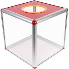 Box Box Queen Size Box Clear Acrylic Boxes Clear Organizer Box Dedication Box Metal Donation Box Suggestion Storage Box Red Box Cubic Donation Box