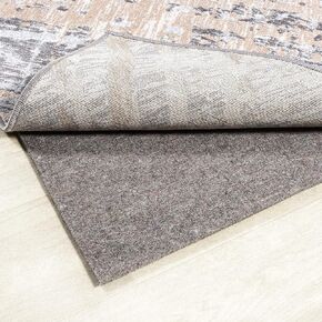 JONATHAN Y PAD300A-28 Comfort Plus 2 ft. x 8 ft. Rug Pad, Solid, Casual, Felt, 25" Thick, for Tile and Hard-Surface Floors, Gray/Brown