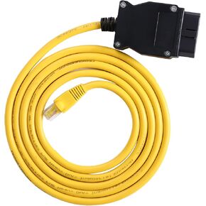 Enet OBD2 Cable for BMW F- Series Coding, ENET Cable RJ45 Compatible with E-SYS ICOM ISTA+ Bootmod3 Bimmercode OBD Cable, 6.6ft/2M