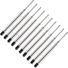 Pen Refills, 3.9in Black Ink Pen Refills 1.0mm Replacement Ink for Ballpoint Pen Parker Pen Tactical Pen (10 Pack)