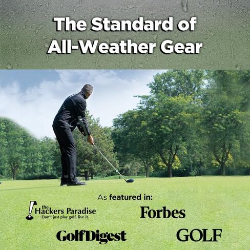 Long Sleeve Golf Rain Jacket - 3 Layer Jackets, Lightweight, Waterproof, Breathable Rain Coats for Men in Kuwait