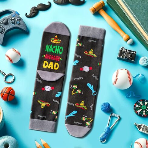 HAPPYPOP Funny Dad Socks Fathers Day Socks, Dad Birthday Gifts, Funny Gifts For Dad From Daughter Son, Father Gifts in Saudi Arabia