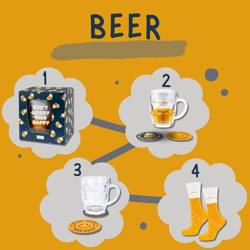 Beer Lover Gifts Socks Men Mens Cotton Sock Colourful Funky Gift Men's Presents 7.5-11.5 in Saudi Arabia
