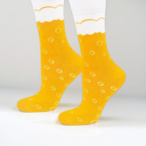 Beer Lover Gifts Socks Men Mens Cotton Sock Colourful Funky Gift Men's Presents 7.5-11.5 in Saudi Arabia