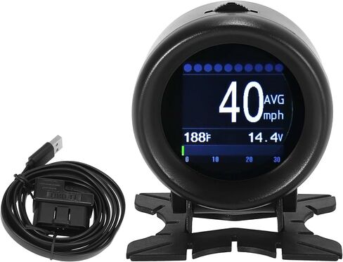 obdii hud مقياس رقمي متعدد الوظائف / خارج kmh mph عداد السرعة الرقمي قياس درجة حرارة الزيت بطارية الجهد الفاحص الماسح الضوئي ل 12 فولت obdii suv بيك اب / متين / 1 جهاز كمبيوتر شخصى in Saudi Arabia