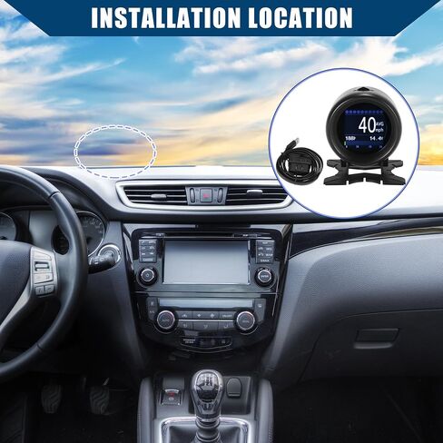 obdii hud مقياس رقمي متعدد الوظائف / خارج kmh mph عداد السرعة الرقمي قياس درجة حرارة الزيت بطارية الجهد الفاحص الماسح الضوئي ل 12 فولت obdii suv بيك اب / متين / 1 جهاز كمبيوتر شخصى in Saudi Arabia