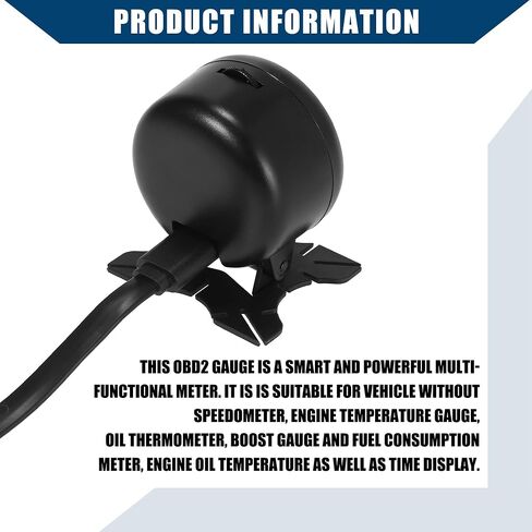 obdii hud مقياس رقمي متعدد الوظائف / خارج kmh mph عداد السرعة الرقمي قياس درجة حرارة الزيت بطارية الجهد الفاحص الماسح الضوئي ل 12 فولت obdii suv بيك اب / متين / 1 جهاز كمبيوتر شخصى in Saudi Arabia
