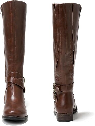 Luoika Women's Extra Wide Calf Knee High Boots, Wide Width Plus Size Knee-High Boots Low Heel Fashion Winter Boots. in Saudi Arabia