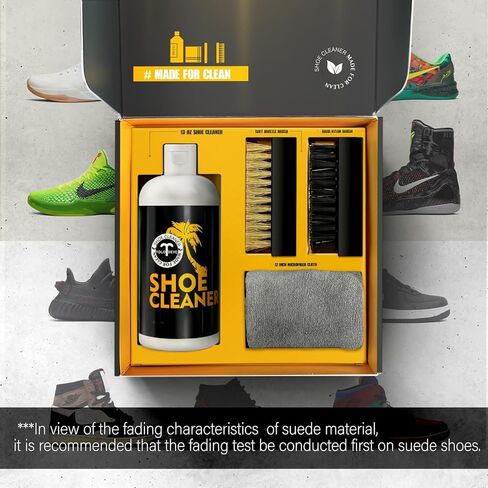 مجموعة تنظيف الأحذية، مجموعة تنظيف الأحذية الرياضية سعة 13 أونصة، مجموعة أدوات تنظيف الأحذية الرياضية البيضاء، مجموعة تنظيف الأحذية للأحذية البيضاء in Kuwait
