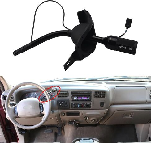 ناقل الحركة الأوتوماتيكي والعتاد شيفتر مقبض رافعة تبديل السرعة مع موصل متوافق مع 1999-2005 F-250 F-350 F-450 F-550 E150 E250 E350 Super Duty، رحلة تحل محل 5C3Z-7210-AAA in Kuwait