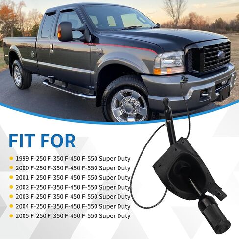 ناقل الحركة الأوتوماتيكي والعتاد شيفتر مقبض رافعة تبديل السرعة مع موصل متوافق مع 1999-2005 F-250 F-350 F-450 F-550 E150 E250 E350 Super Duty، رحلة تحل محل 5C3Z-7210-AAA in Kuwait