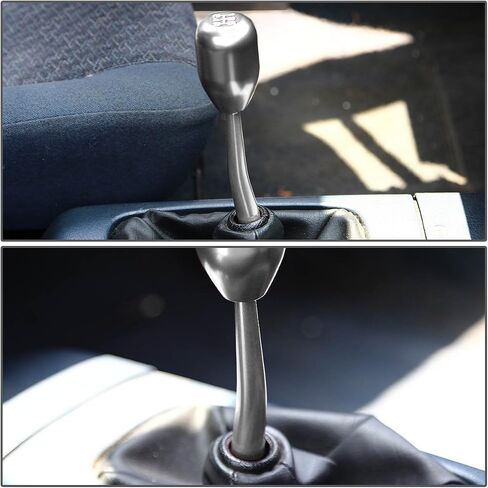 Auto Dynasty متوافق مع Civic/Del Sol/CRX/Integra ثنائي الانحناء ناقل الحركة اليدوي للسباق القصير (فضي) in Saudi Arabia