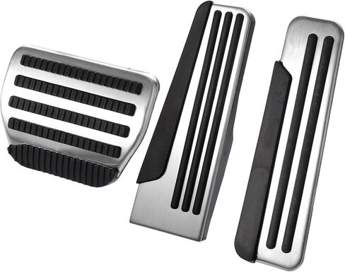 X AUTOHAUX 3pcs Fuel Brake Pedals Kit for Infiniti Q50 Q60 Q70 QX70 G25 G35 G37 M25 EX FX Anti-Slip Foot Rest Pads Footrest Stainless Steel Car Pedals Cover No Drills in Saudi Arabia
