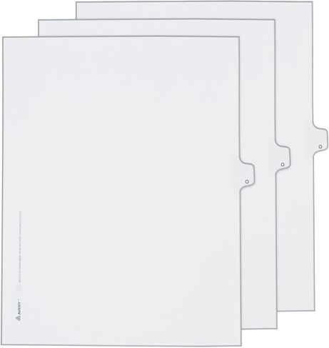 Avery Individual Letter O, Legal Exhibit Unpunched Dividers for Use with Any Binding System, 25 Side Tab Dividers Per Set, Helvetica Type, 3 Sets (21899) in Saudi Arabia