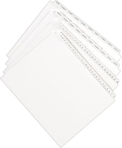 Avery Individual Letter O, Legal Exhibit Unpunched Dividers for Use with Any Binding System, 25 Side Tab Dividers Per Set, Helvetica Type, 3 Sets (21899) in Saudi Arabia