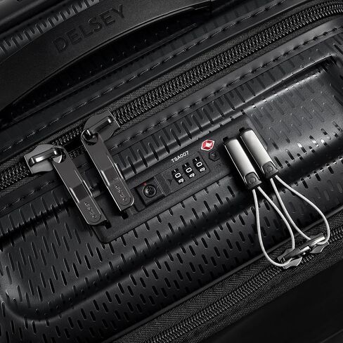 DELSEY Paris Turenne Hardside Luggage with Spinner Wheels, Black, 2-Piece Set with Soft Pocket (19/27) in Saudi Arabia