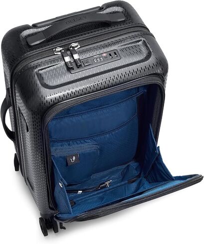 DELSEY Paris Turenne Hardside Luggage with Spinner Wheels, Black, 2-Piece Set with Soft Pocket (19/27) in Saudi Arabia