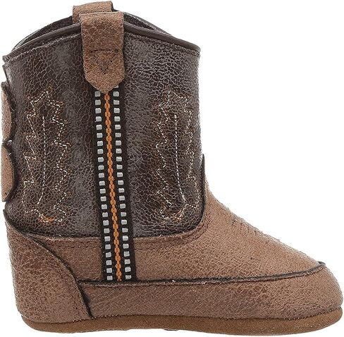 Old West Unisex-Baby Poppets Leather Boots with Velcro Closure in Saudi Arabia
