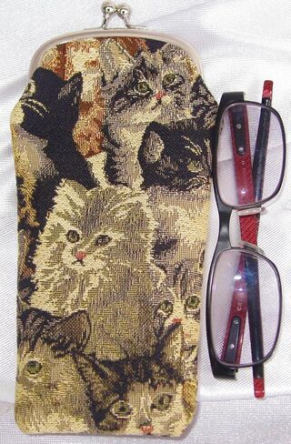 Sainty GP01-Cat Cat Tapestry Eyeglass Case in Saudi Arabia