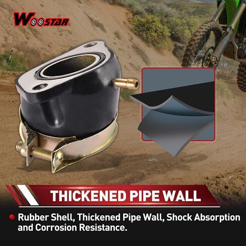 WOOSTAR 27mm Intake Manifold Pipe with Air Injection Tube Replacement for CF250 CN250 CH250 Water Cooled 250 ATV Scooter in Saudi Arabia