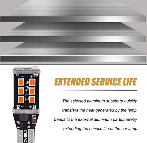 4 قطع لمبة T15/T20 LED، شرائح 2835 15-SMD فائقة السطوع وخالية من الأخطاء ومصابيح عكسية، استبدال لمبة الإضاءة المقاومة للماء، عالمية لمصابيح السيارة الاحتياطية وأضواء الفرامل الخلفية (أحمر) in Saudi Arabia