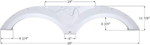 ICON 14263 تنورة ترادفية للمحور FS4263 لنهر الغابة - أبيض قطبي in Kuwait