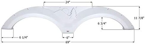 ICON 14263 تنورة ترادفية للمحور FS4263 لنهر الغابة - أبيض قطبي in Kuwait