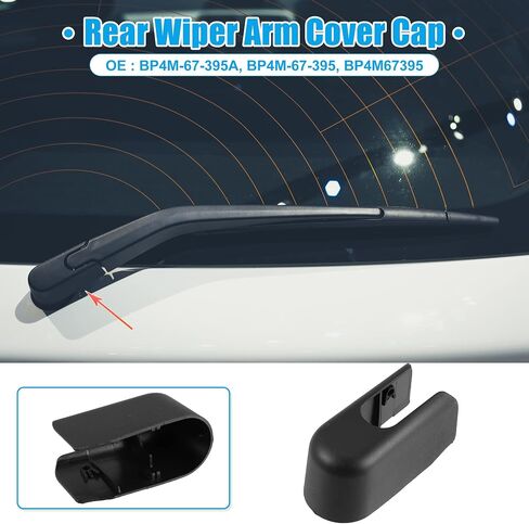 ACROPIX Car Rear Windshield Wiper Arm Cover Cap Fit for Mazda 3 2004-2009 No.BP4M-67-395A - Pack of 1 Black in Saudi Arabia