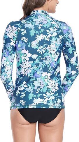 Rash Guard for Women Long Sleeve Swim Shirt UPF 50+ UV Protection Sun Shirt Swimsuit Top Bathing suit in Saudi Arabia