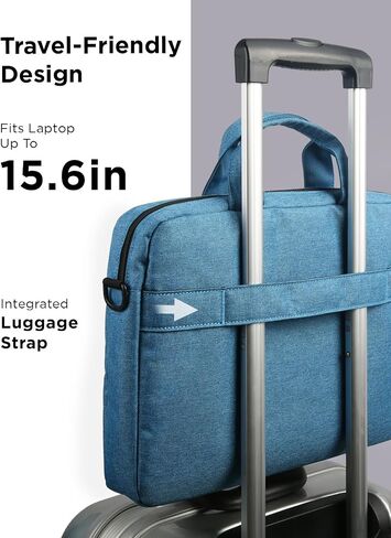 Lenovo Laptop Carrying Case T210, 15.6-Inch Laptop and Tablet, Sleek Design, Durable and Water-Repellent Fabric, Business or School, GX41L83769 Casual Toploader - Eco Black in Kuwait
