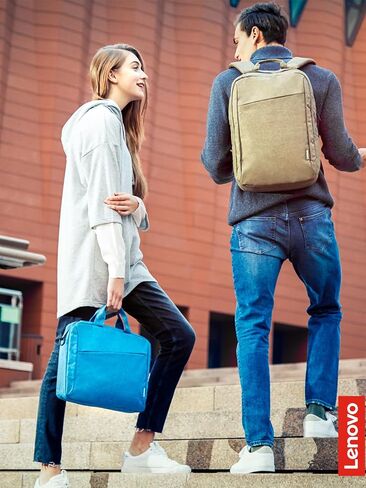 Lenovo Laptop Carrying Case T210, 15.6-Inch Laptop and Tablet, Sleek Design, Durable and Water-Repellent Fabric, Business or School, GX41L83769 Casual Toploader - Eco Black in Kuwait