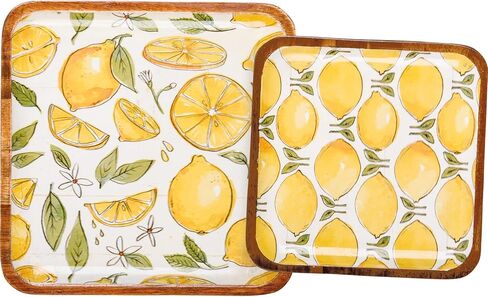 مجموعة أطباق مزخرفة من شركة Primitives by Kathy Lots of Lemons in Saudi Arabia