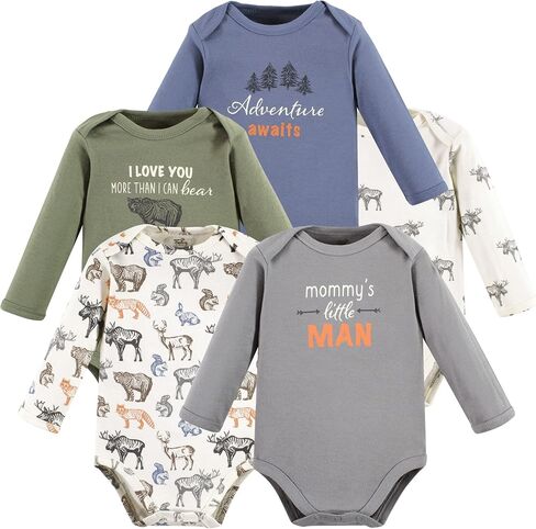 Touched by Nature baby-girls Organic Cotton Long-sleeve Bodysuits in Saudi Arabia