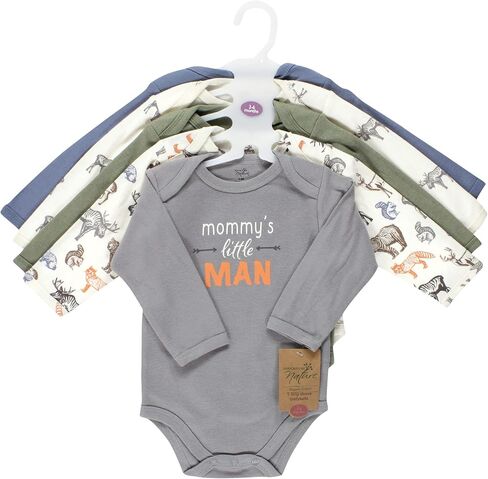 Touched by Nature baby-girls Organic Cotton Long-sleeve Bodysuits in Saudi Arabia
