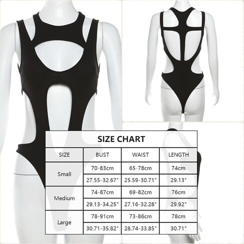 SINROYEE Sexy Hollow Out Women Bodysuit Summer Streetwear Outfit Gothic Jumpsuit T Shirt Short Sleeve Sleeveless in Saudi Arabia
