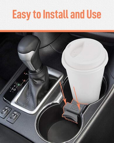 Car Cup Holder Insert Divider Center Console Fit for Toyota Corolla 2009 2010 2011 2012 2013 Cup Holder Divider Plug-in Replaces 55620-12150-E0 Gray in Kuwait
