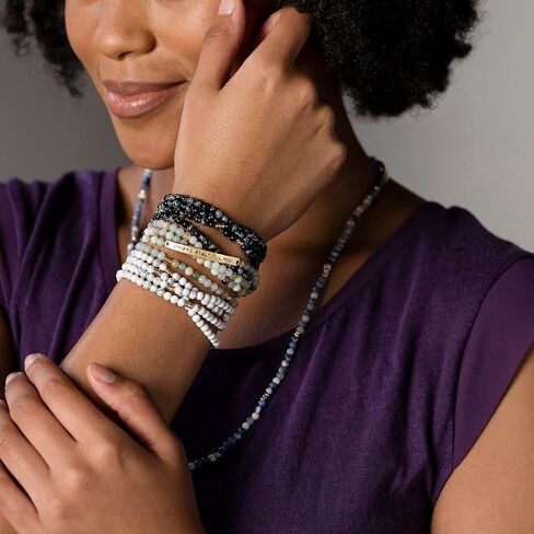 DEMDACO Strong Beautiful You Women's 28 Inch Beaded Stretch Necklace/Wrap Bracelet in Saudi Arabia