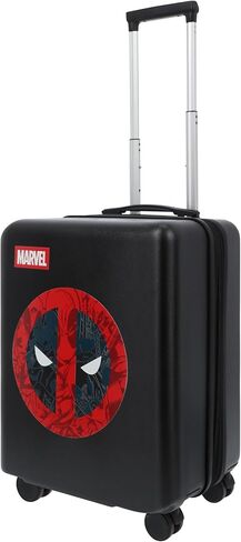 FUL Marvel Deadpool 22.5 Inch Carry On Luggage, Hardshell Rolling Suitcase with Spinner Wheels, Black in Saudi Arabia