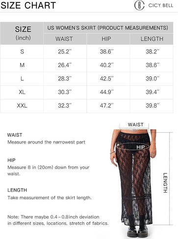 Cicy Bell Womens Sheer Lace Maxi Skirt Summer Beach Cover-ups Casual Streetwear Long Y2K Skirts in Saudi Arabia
