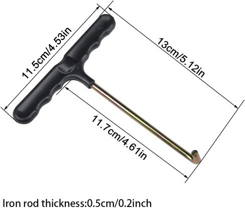 خطاف فتحة، 4 قطع على شكل حرف T لشد الأحذية الرياضية شديدة التحمل ومقبض مريح ومحمول in Kuwait