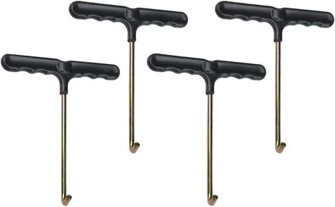 خطاف فتحة، 4 قطع على شكل حرف T لشد الأحذية الرياضية شديدة التحمل ومقبض مريح ومحمول in Kuwait