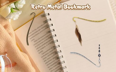 60pcs Retro Metal Bookmark Beading Vintage Bookmark Student Gifts in Saudi Arabia