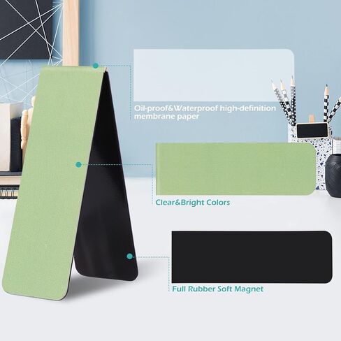 Magnetic Bookmarks, 12 Pack Book Marker Clips for Reading, Page Markers for Students Teachers Reading Book Lovers Misty Colors in Kuwait