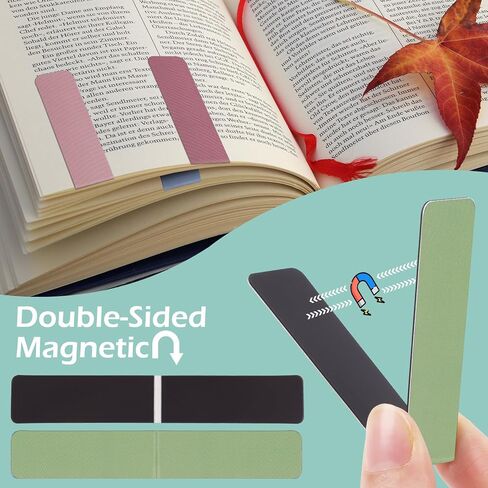Magnetic Bookmarks, 12 Pack Book Marker Clips for Reading, Page Markers for Students Teachers Reading Book Lovers Misty Colors in Kuwait